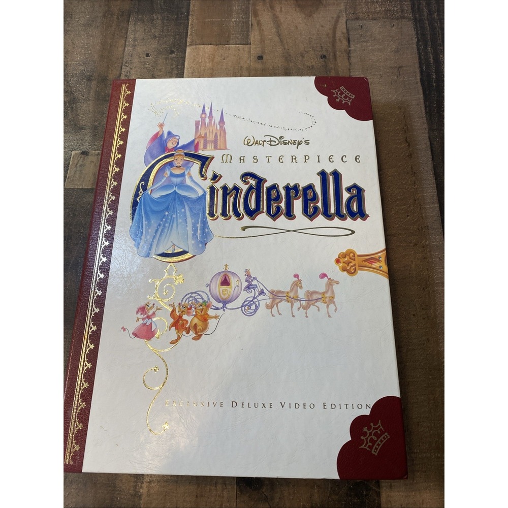 Walt Disney's Masterpiece Cinderella Exclusive Deluxe Incomplete Missing VHS